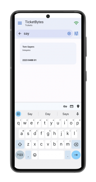 TicketBytes search